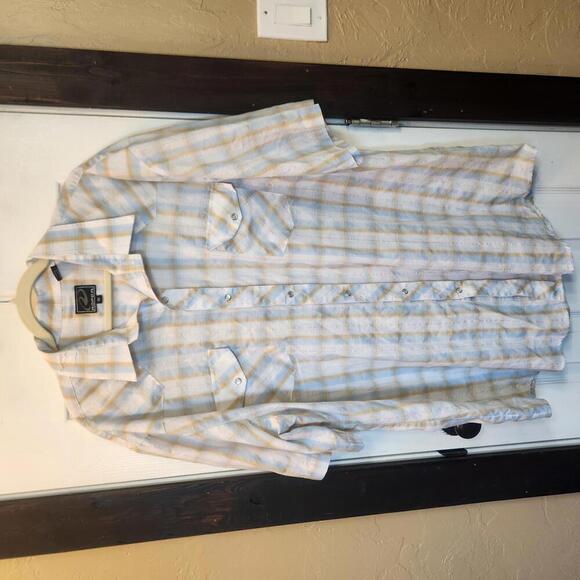 Roper Men's Plaid Pearl Snap Short Sleeve Western Shirt- Size 3XL Big & Tall - Picture 1 of 7